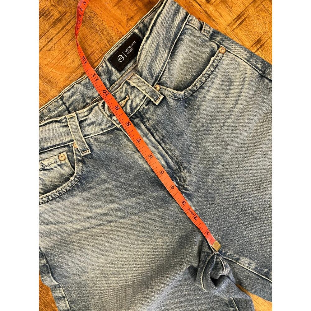 AG Adriano Goldschmied Saige Wide Leg Crop Size 24 High Rise Light Blue Wash 26" - Picture 12 of 15